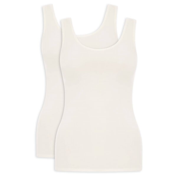 Chantelle ladies top Pack of 2 - vest, soft stretch, seamless, one size 34-44 Ivory One Size