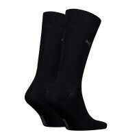 PUMA mens socks, 2-pack - Classic, short socks, logo, single-coloured Black 43-46 (UK 9-11)