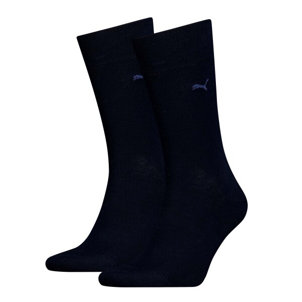 PUMA mens socks, 2-pack - Classic, short socks, logo, single-coloured Navy 43-46 (UK 9-11)