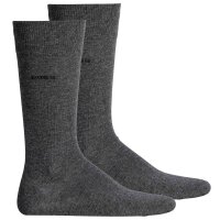 BOSS Mens Socks, 2-pack - 2P RS Uni CC, short socks, Combed Cotton Dark Grey 39-42 (6-8 UK)