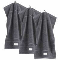 GANT Gästetuch, 3er Pack - Organic Premium Towel, Handtuch, Frottee