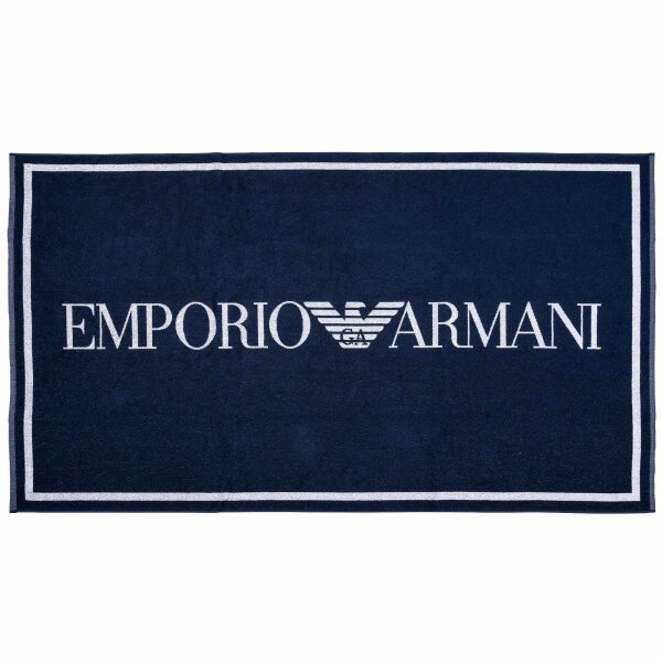EMPORIO ARMANI Unisex Beach Towel - Bath Towel, Logo, Cotton