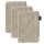 JOOP! Washcloth, pack of 3 - Wash glove, doubleface, terry towelling Beige 16x22cm