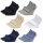 Burlington Mens Socks, 4-pack - Everyday IN, Anti-Slip Heel, Solid Color