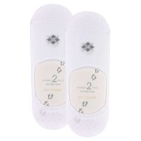Burlington Herren Füßlinge, 4er Pack - Everyday IN, Anti-Slip Heel, einfarbig Weiß 41-42