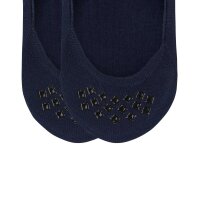 Burlington Herren Füßlinge, 4er Pack - Everyday IN, Anti-Slip Heel, einfarbig Dunkelblau 45-46
