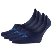 Burlington Mens Socks, 4-pack - Everyday IN, Anti-Slip Heel, Solid Color Navy 45-46 (10-11 UK)