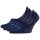 Burlington Herren Füßlinge, 4er Pack - Everyday IN, Anti-Slip Heel, einfarbig Dunkelblau 45-46
