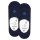 Burlington Mens Socks, 4-pack - Everyday IN, Anti-Slip Heel, Solid Color Navy 45-46 (10-11 UK)