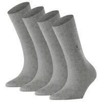 Burlington Damen Socken 4er Pack - Everyday  Kurzstrumpf, Onesize, Unifarben