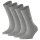 Burlington Ladies Socks 4 Pack - Everyday Short Sock, Onesize, Plain, 36-41 Light grey 36-41