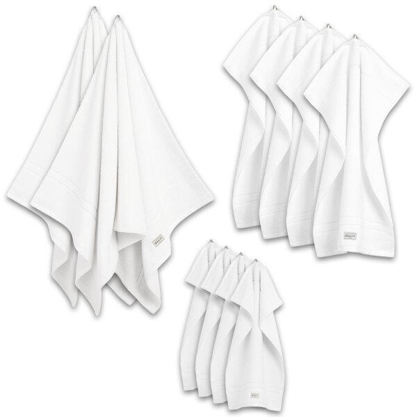 GANT Handtuch Set, 10-tlg. - Premium Towel, 2x Duschtuch, 4x Handtuch, 4x Gästetuch