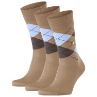 Burlington Mens Socks 3 pack - Manchester, Diamond Pattern, Organic Cotton