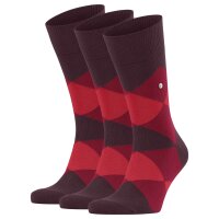 Burlington Men Socks Pack of 3 - Clyde, Diamond Pattern, Organic Cotton