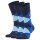 Burlington Herren Socken 3er Pack - Clyde, Rautenmuster, Bio-Baumwolle