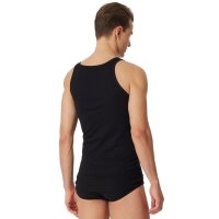 SCHIESSER Herren Unterhemd 2er Pack - Sport-Jacke, Original Feinripp Black XL (X-Large)