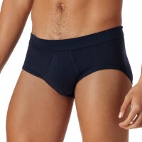 SCHIESSER Herren Slips 2er Pack -  Feinripp, Sportslip, Cotton Essentials Blau M