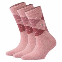 Burlington Ladies Socks WHITBY 3 pack - Short stocking, diamond pattern, onesize, 36-41
