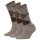 Burlington Damen Socken WHITBY 3er Pack - Kurzstrumpf, Rautenmuster, Onesize, 36-41