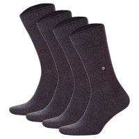 Burlington Herren Socken Everyday 4er Pack - Baumwolle, Uni,  Onesize, 40-46