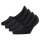 Burlington Damen Füßlinge, 4er Pack - Everyday IN, Anti-Slip Heel, einfarbig Schwarz 35-36
