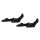 Burlington Damen Füßlinge, 4er Pack - Everyday IN, Anti-Slip Heel, einfarbig Schwarz 35-36
