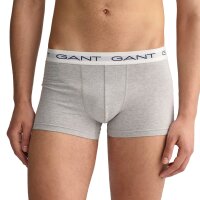 GANT Mens Boxer Shorts, 6 Pack - Trunks, Cotton Stretch, Logo, Plain Grey 2XL (XX-Large)