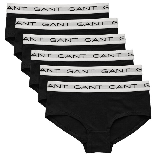 GANT girls briefs, 6-pack - HIPSTER BRIEFS 6-PACK, hipster briefs, cotton stretch Black 122/128