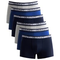 GANT Herren Boxer Shorts, 6er Pack - BASIC TRUNKS 6-PACK, Cotton Stretch, uni