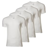 GANT Mens T-shirt, 4-pack - V-NECK T-SHIRT 4-PACK, short-sleeved, Cotton White S (Small)