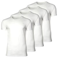 GANT Mens T-shirt, 4-pack - C-NECK T-SHIRT 4-PACK, round neck, short sleeve, cotton White S (Small)