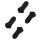 FALKE mens socks, 4-pack - Happy, sneaker socks, cotton Black 43-46 (UK 8,5-11)