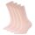 FALKE Damen Socken, 4er Pack - Happy, Kurzsocken, Rollbündchen Rosa 35-38