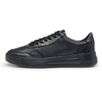 BOSS mens sneaker low - Baltimore Tenn ltl, low shoe, genuine leather, logo Black EUR 45 (UK 11)