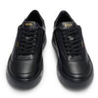 BOSS mens sneaker low - Baltimore Tenn ltl, low shoe, genuine leather, logo Black EUR 45 (UK 11)