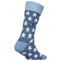 TOMMY HILFIGER Kinder Socken, 4er Pack - Stripe & Stars Only Sock 4P, ECOM Blau 23-26