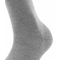 FALKE Womens Socks Pack of 2 - Softmerino SO, short Socks, single Colour  Light grey 37-38 (UK 4-5)