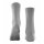 FALKE Womens Socks Pack of 2 - Softmerino SO, short Socks, single Colour  Light grey 37-38 (UK 4-5)