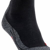 FALKE Womens Socks Pack of 2 - Trekking Socks TK 2, Ergonomic, Merino wool mix Black 37-38 (4-5 UK)