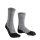 FALKE Womens Socks Pack of 2 - Trekking Socks TK 2, Ergonomic, Merino wool mix Light grey 37-38 (4-5 UK)