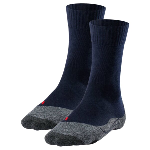 FALKE Damen Socken 2er Pack - Trekking Socken TK 2, Ergonomic, Merinowoll-Mix Dunkelblau 41-42
