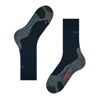 FALKE Damen Socken 2er Pack - Trekking Socken TK 2, Ergonomic, Merinowoll-Mix Dunkelblau 41-42
