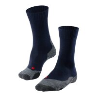 FALKE Damen Socken 2er Pack - Trekking Socken TK 2, Ergonomic, Merinowoll-Mix Dunkelblau 41-42