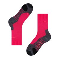 FALKE Womens Socks Pack of 2 - Trekking Socks TK 2, Ergonomic, Merino wool mix Pink 39-40 (5.5-6.5 UK)