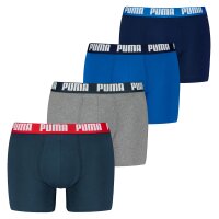 PUMA Mens Boxer Shorts, Pack of 4 - Basic Boxer ECOM,...
