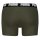 PUMA Mens Boxer Shorts, Pack of 4 - Basic Boxer ECOM, Cotton Stretch, Everyday Black/Green M (Medium)