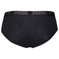 PUMA Herren Slips, 4er Pack - Basic Brief ECOM, Cotton Stretch, Everyday Schwarz L