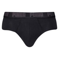 PUMA Herren Slips, 4er Pack - Basic Brief ECOM, Cotton Stretch, Everyday Schwarz M