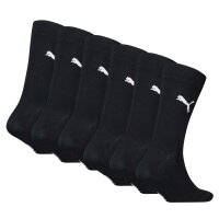 PUMA kids socks 6-pack - Easy Rider, ECOM, solid colour, logo Black 27-30