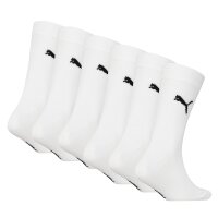 PUMA Kinder Socken 6er Pack - Easy Rider, ECOM, einfarbig, Logo Weiß 39-42